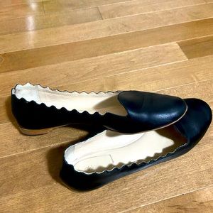 Chloe scalloped flats
